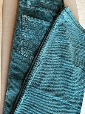Urban Outfitters Teal Corduroy Straight Leg Pants